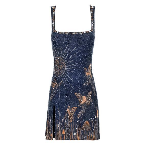 Annie's Ibiza Dresses & Skirts - Annie's Ibiza The Midnight Dress - XS - Navy and Gold